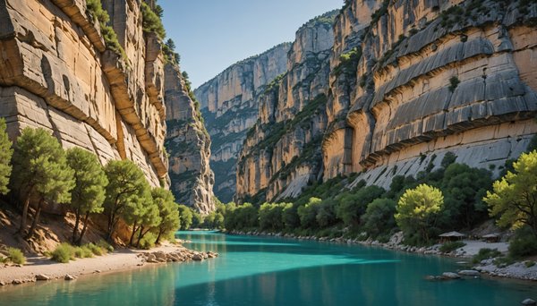 Gorges de l'hérault : rivière et paysages remarquables avec le camping beau rivage